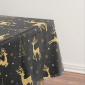 Gold Reindekerst Tablecloth Tafelkleed (Voorbeeld)