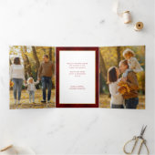 Gold Rejoice-script | Roodgieters | Foto Drieluik Kaart (Binnen)