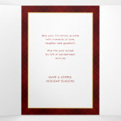 Gold Rejoice-script | Roodgieters | Foto Drieluik Kaart (Binnenkant midden)