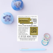 Gold Removal Van, verwijderend Bedrijf Adverteren Flyer (Enkel)