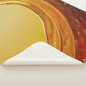 Gold Resonating Heart Sherpa Blanket Deken (3/4)
