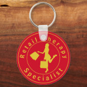Gold Retail Therapy Specialist Sleutelhanger (Voorkant)