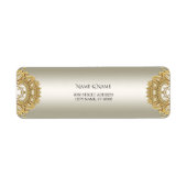 Gold  retouradreslabel etiket (Voorkant)