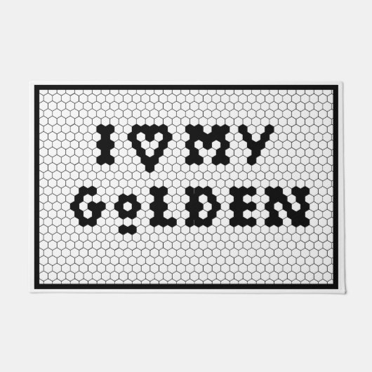 Gold Retriever Goldendoodle Hondenliefhebber Deurmat (Voorkant)