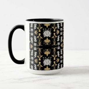 Gold Retro Art Nouveau Print Mok