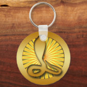 GOLD RETRO COBRA SLEUTELHANGER (Voorkant)