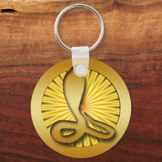 GOLD RETRO COBRA SLEUTELHANGER (Voorkant)