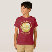 Gold Retro Disco Ball PERSONALIZED T-Shirt (Voorkant volledig)