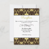 Gold Retro Formal Flourish - Uitnodiging tot ontva (Voorkant)
