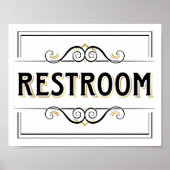  Gold RETROOM-gebarentaal afdrukken Poster (Voorkant)