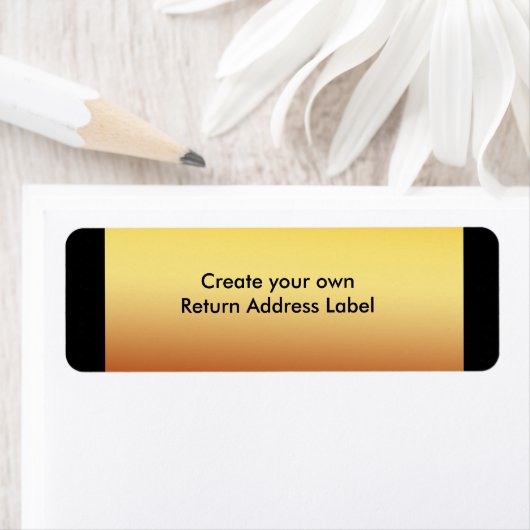 Gold Return-adreslabel Etiket (Insitu)