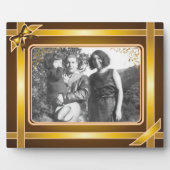 Gold Ribbon Art Plaque Fotoplaat (Voorkant)