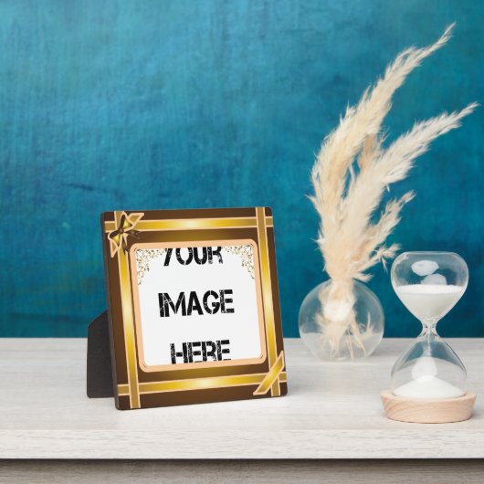 Gold Ribbon Art Plaque Fotoplaat (Insitu)