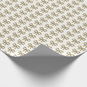 Gold Ribbon Bow  Cadeaupapier (Hoek)