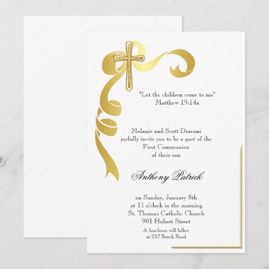 Gold Ribbon Cross-Community Kaart (Voorkant / Achterkant)