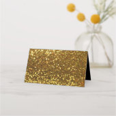 Gold Ribbon Diamond Broch Wedding Plaatskaartje (Achterkant)