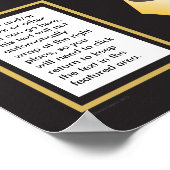 Gold Ribbon Goal Poster (Hoek)