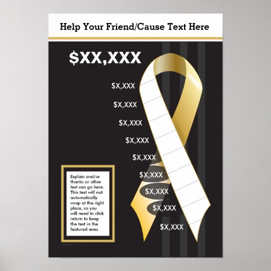 Gold Ribbon Goal Poster (Voorkant)