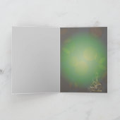 Gold Ribbon-kerstboom Kaart (Binnen)