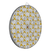 Gold Ribbon Pattern Dartbord (Voorkant Links)