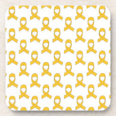 Gold Ribbon Pattern Drankjes Onderzetter (Voorkant)