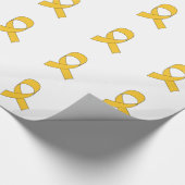 Gold Ribbon Teken Cadeaupapier (Hoek)