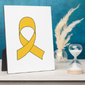 Gold Ribbon Teken Fotoplaat (Zijkant)