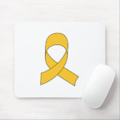 Gold Ribbon Teken Muismat (Met muis)