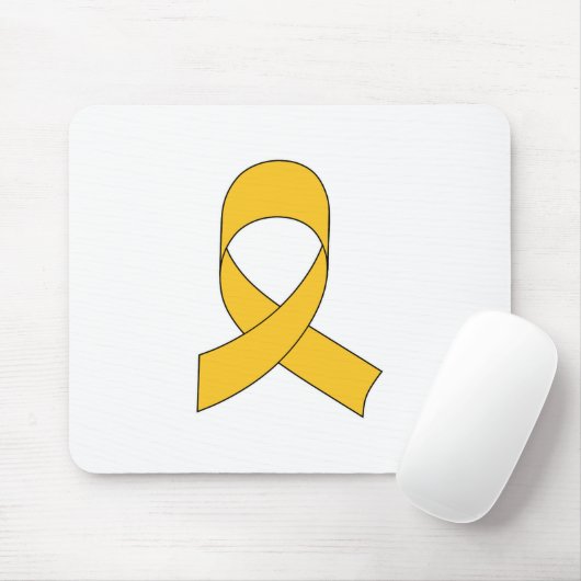 Gold Ribbon Teken Muismat (Met muis)