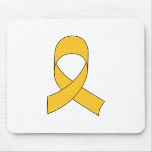 Gold Ribbon Teken Muismat