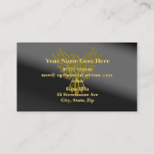 Gold Ring Eagle op schaduwzwart, financieel advise Advieskaart (Achterkant)