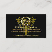 Gold Ring, Rising Phoenix, Mortician Service Visitekaartje (Voorkant)