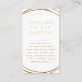 Gold ringen nemen Kaart in voor bestellingen van k (Voorkant)