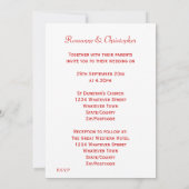 Gold Rings Roos Petals Weddenschap Kaart (Achterkant)