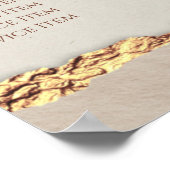 Gold Ripped Paper Price List Poster (Hoek)