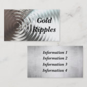 Gold Ripples Visitekaartjes (Voorkant / Achterkant)