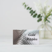 Gold Ripples Visitekaartjes (Staand voorkant)