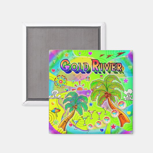Gold River Mind Focus Magnet (Voorkant / Achterkant)