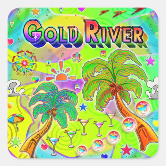 Gold River Mind Focus Sticker (Voorkant)