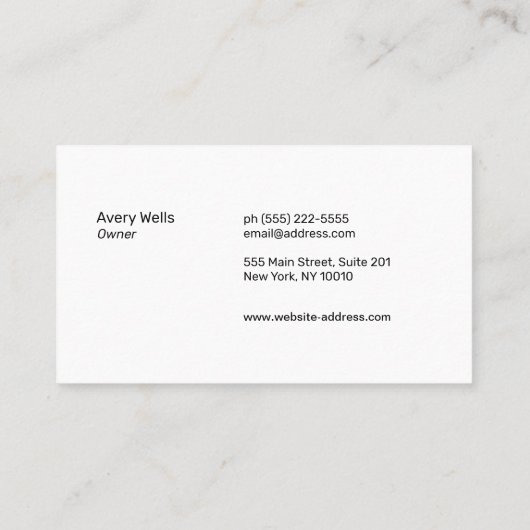 Gold River Sunset Horizon Landschap Logo Visitekaartje (Achterkant)