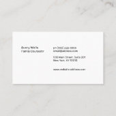 Gold River Sunset Horizon Wellness Council Logo Visitekaartje (Achterkant)