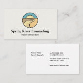 Gold River Sunset Horizon Wellness Council Logo Visitekaartje (Voorkant / Achterkant)