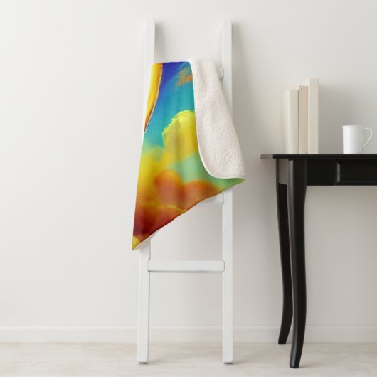 Gold Rmam Heart Sherpa Blanket Sherpa Deken (In situ)