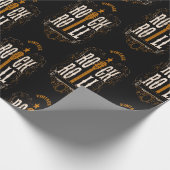 Gold  Rock en Roll Cadeaupapier (Hoek)