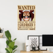 GOLD ROGER One Piece wou Poster (Thuiskantoor)