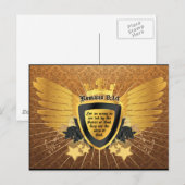 Gold Romans 8:14, Sons of God Briefkaart (Voorkant / Achterkant)
