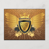Gold Romans 8:14, Sons of God Briefkaart (Voorkant)