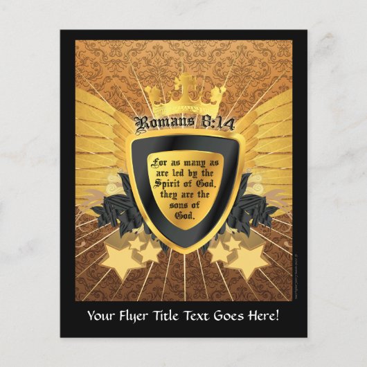 Gold Romans 8:14, Sons of God Flyer (Voorkant)