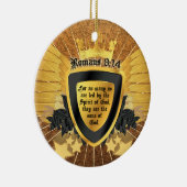 Gold Romans 8:14, Sons of God Keramisch Ornament (Rechts)