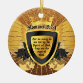 Gold Romans 8:14, Sons of God Keramisch Ornament (Voorkant)